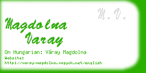 magdolna varay business card