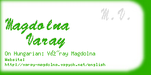 magdolna varay business card